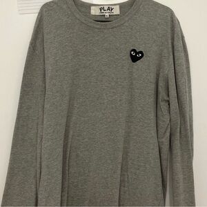 Commes de garçon grey long sleeve shirt